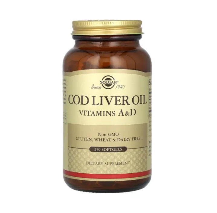 Solgar Cold Liver with vitamin A&D 鱼肝油 含维他命A&D 250Softgels