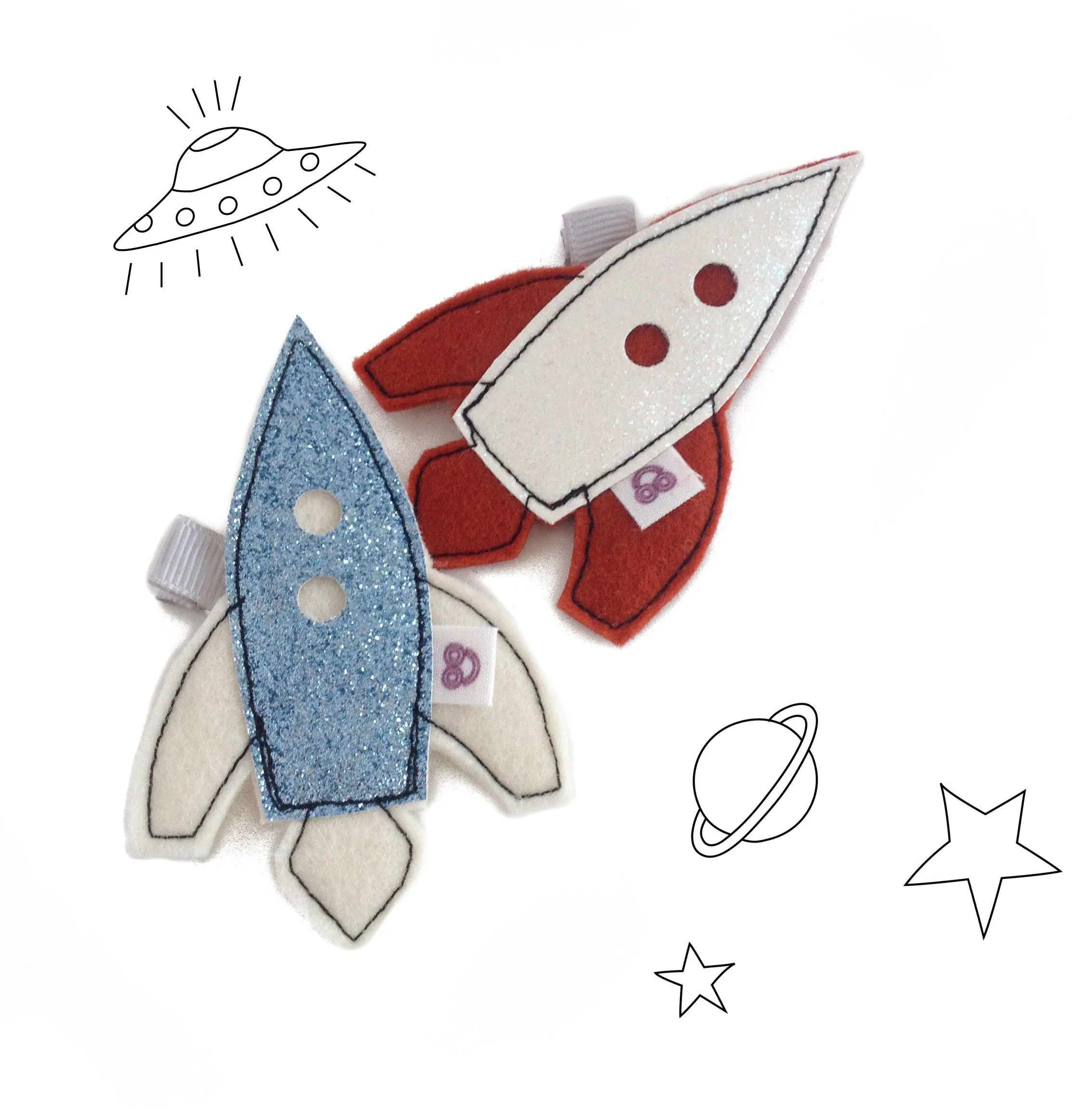 Spaceship Hair Clip