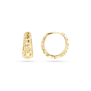 Sparkle Tapered Huggies Hoops
