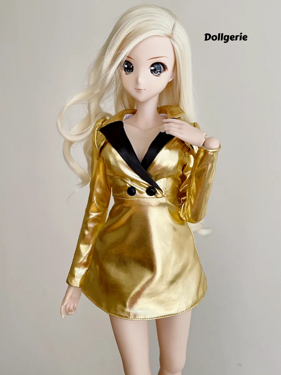[Special Price] Golden Tux Mini Dress for SmartDoll