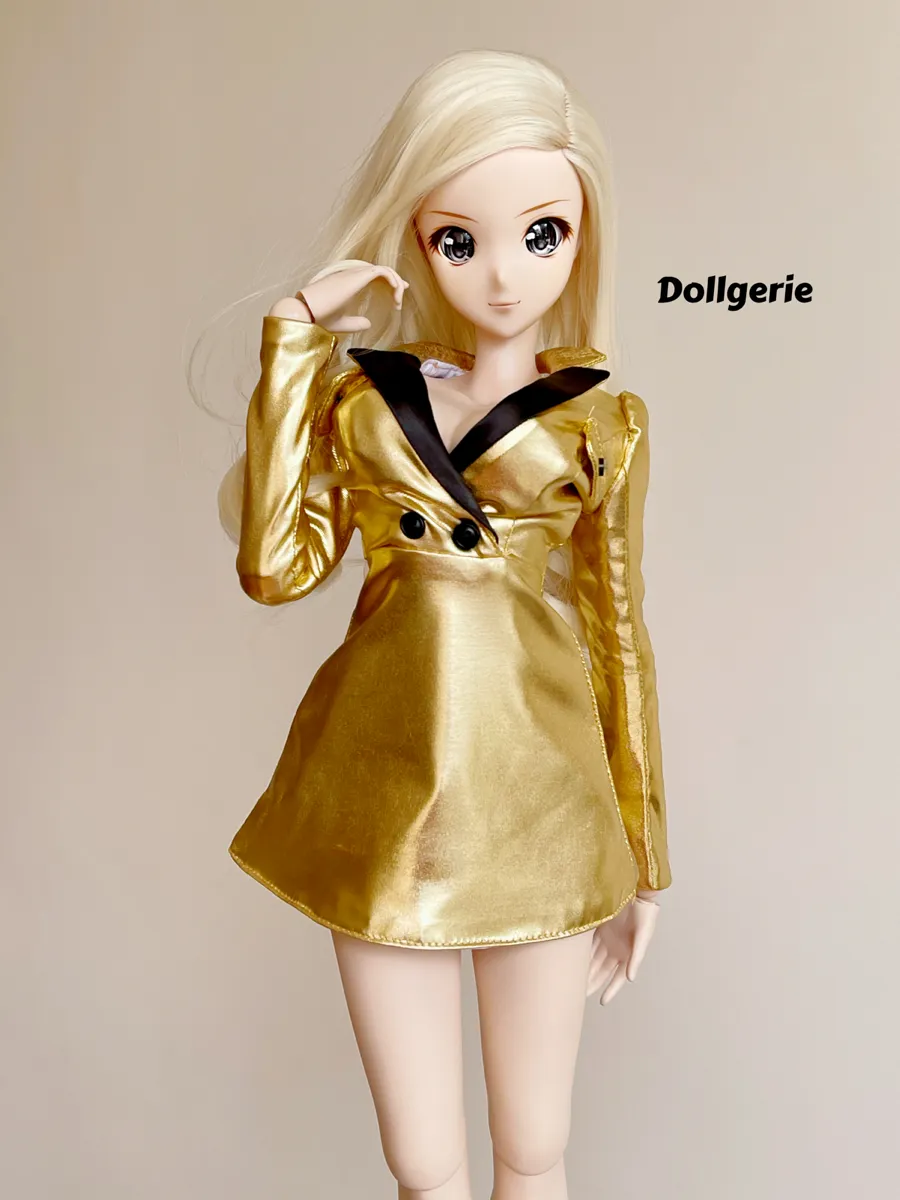 [Special Price] Golden Tux Mini Dress for SmartDoll