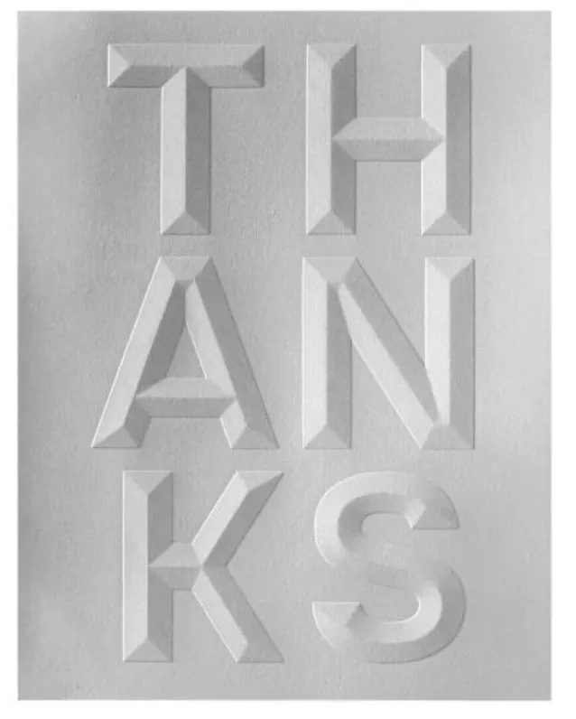 Spellbinders A2 Cardfront Beveled Thanks 3D Embossing Folder {W25}