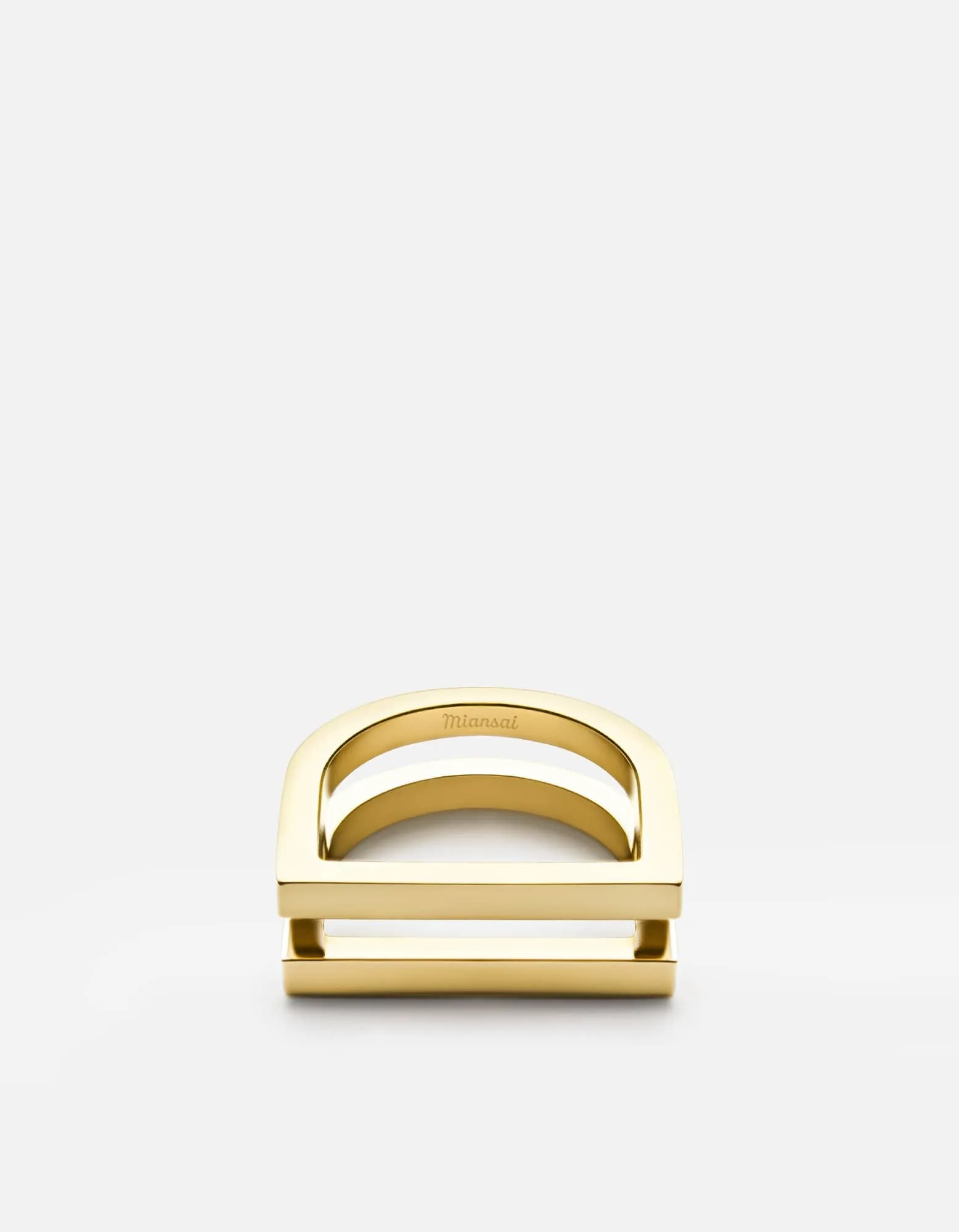 Square Bar Ring, Gold