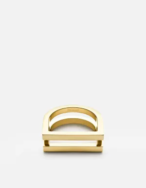 Square Bar Ring, Gold