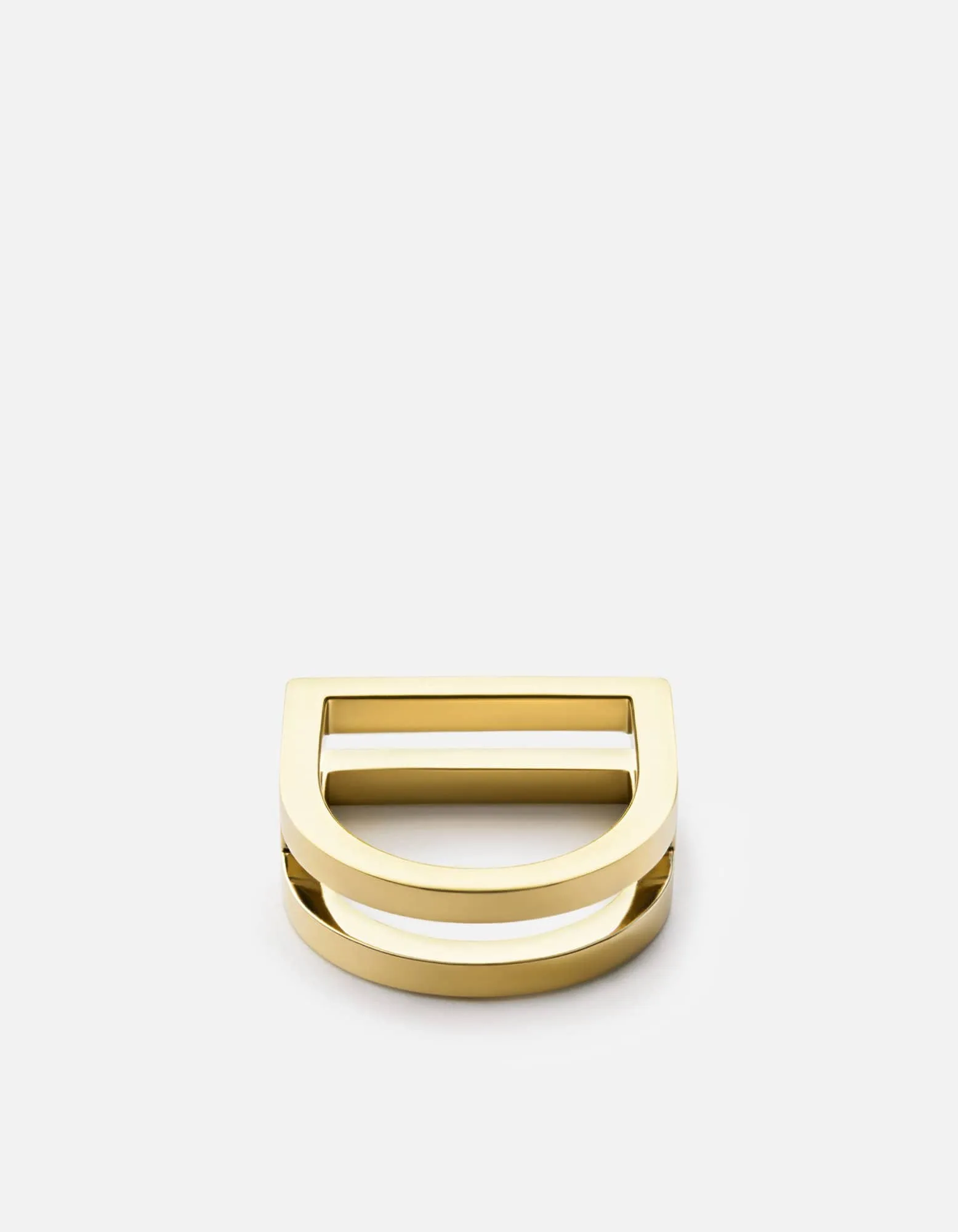 Square Bar Ring, Gold