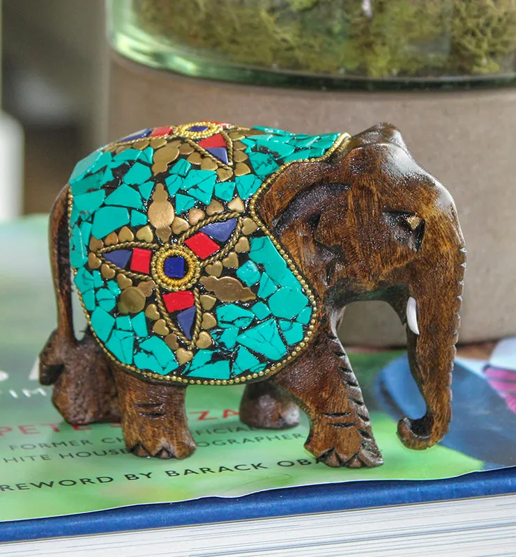 Stone Mosaic Elephant