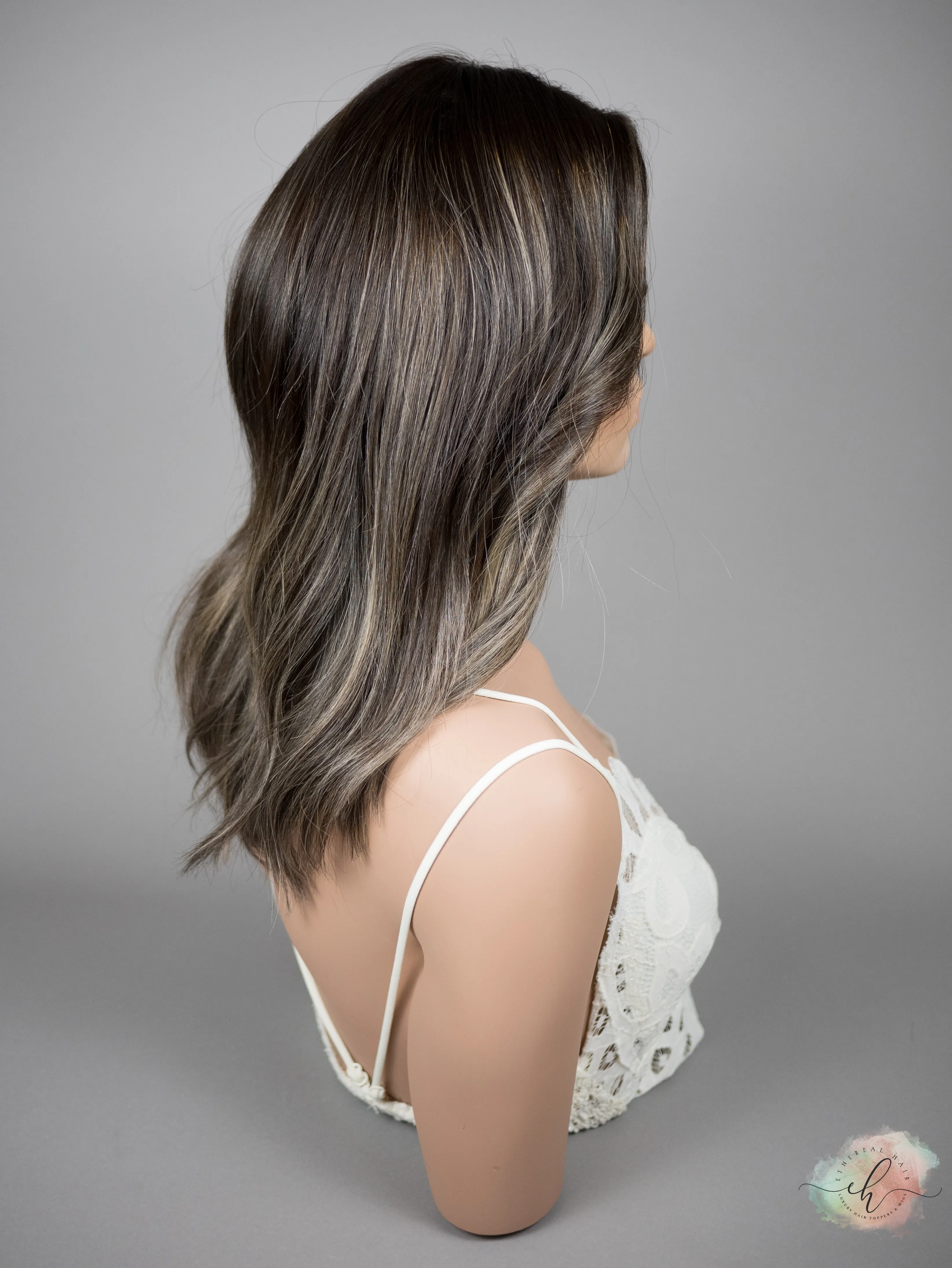 “STRAIGHT TO IT" Exquisite Wig: Silk Top, Sz. M, 18"