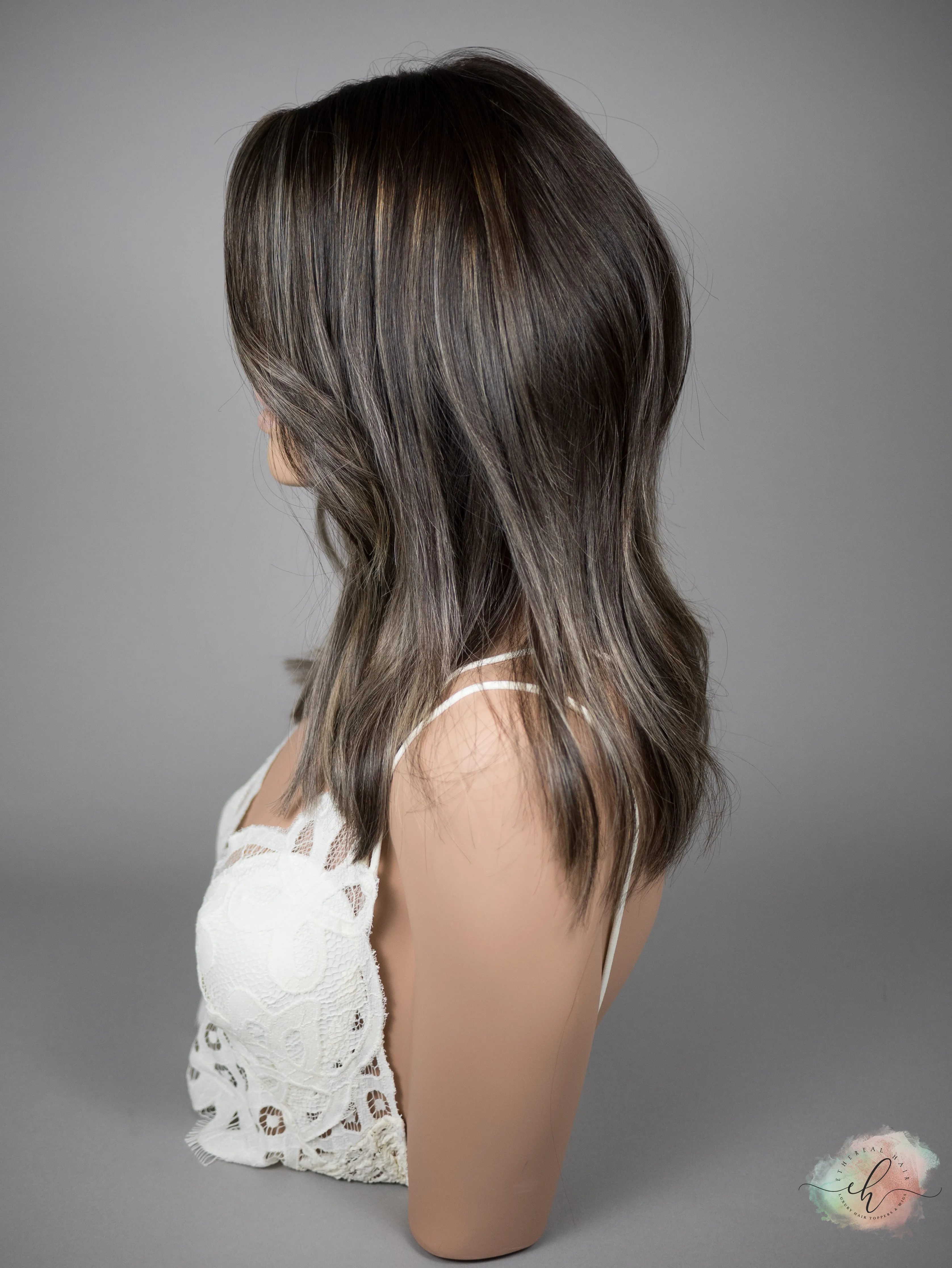 “STRAIGHT TO IT" Exquisite Wig: Silk Top, Sz. M, 18"