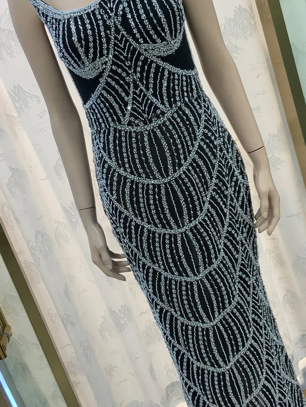Strapless Sleeveless Exquisite Maxi Bodycon Dress HT21020