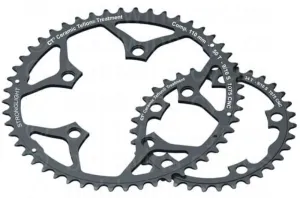Stronglight 110PCD Type S - 5083 Series 5-Arm Road Black Chainrings 48T-50T - 52T