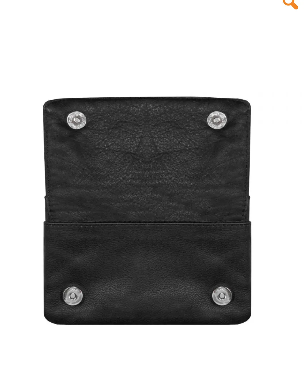 STUDDED ROSE LEATHER CLIP BAG