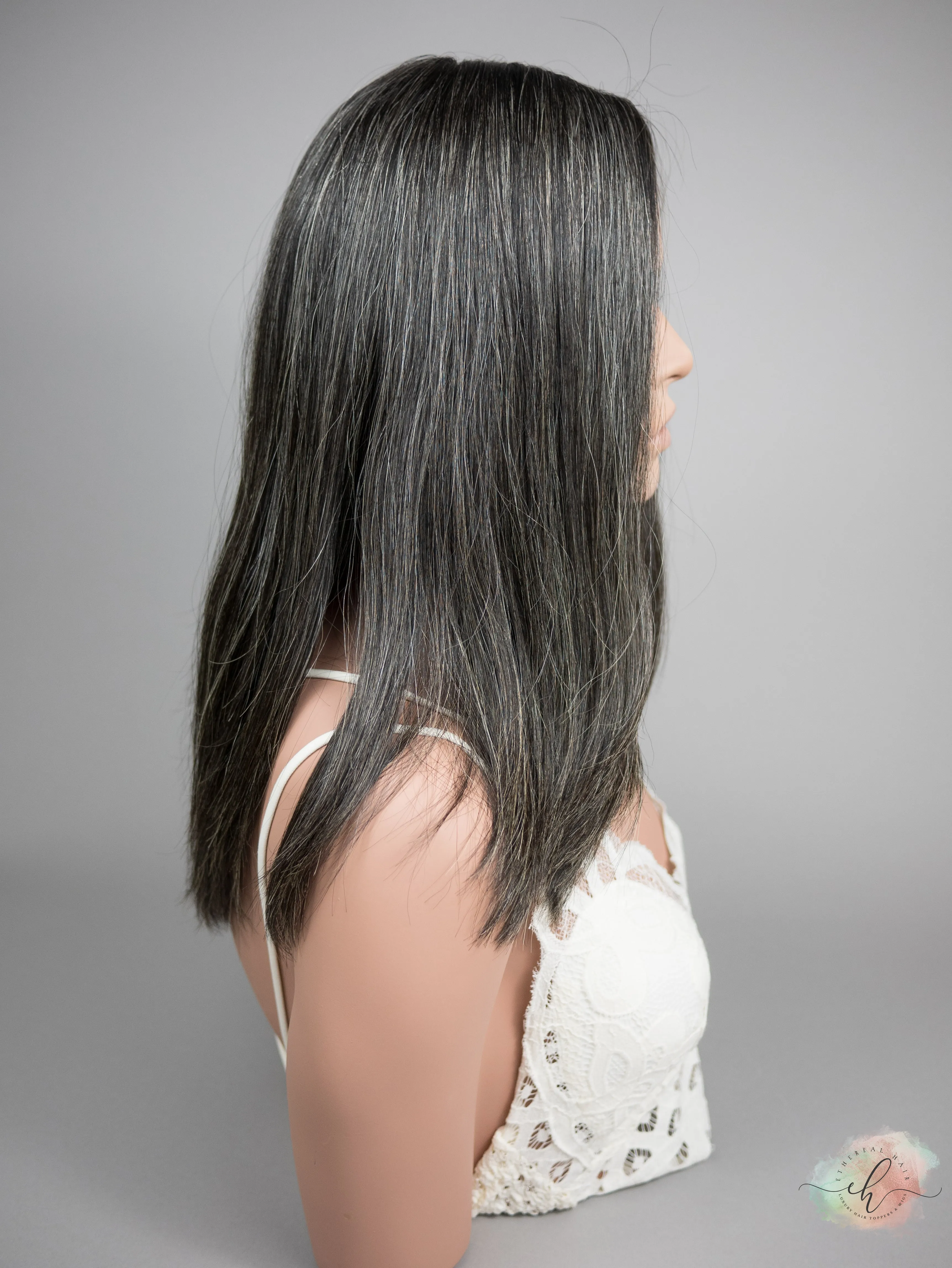 SUMMER SALE “ELENA" Exquisite Wig: Silk Top, Sz. M, 18-19"