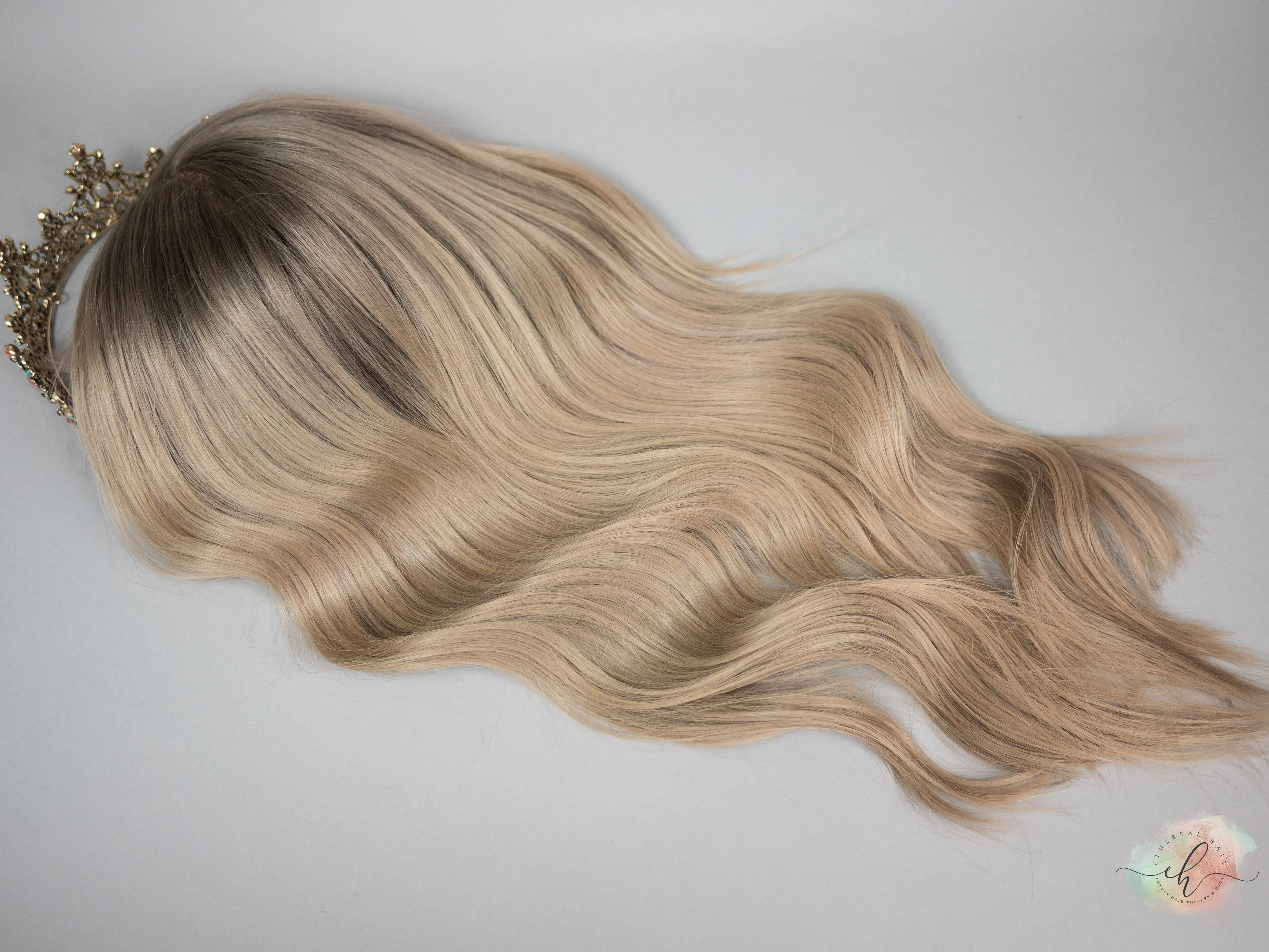 SUMMER SALE “SANDY BUM" Exquisite Wig: Lace Top, Sz. S, 24"