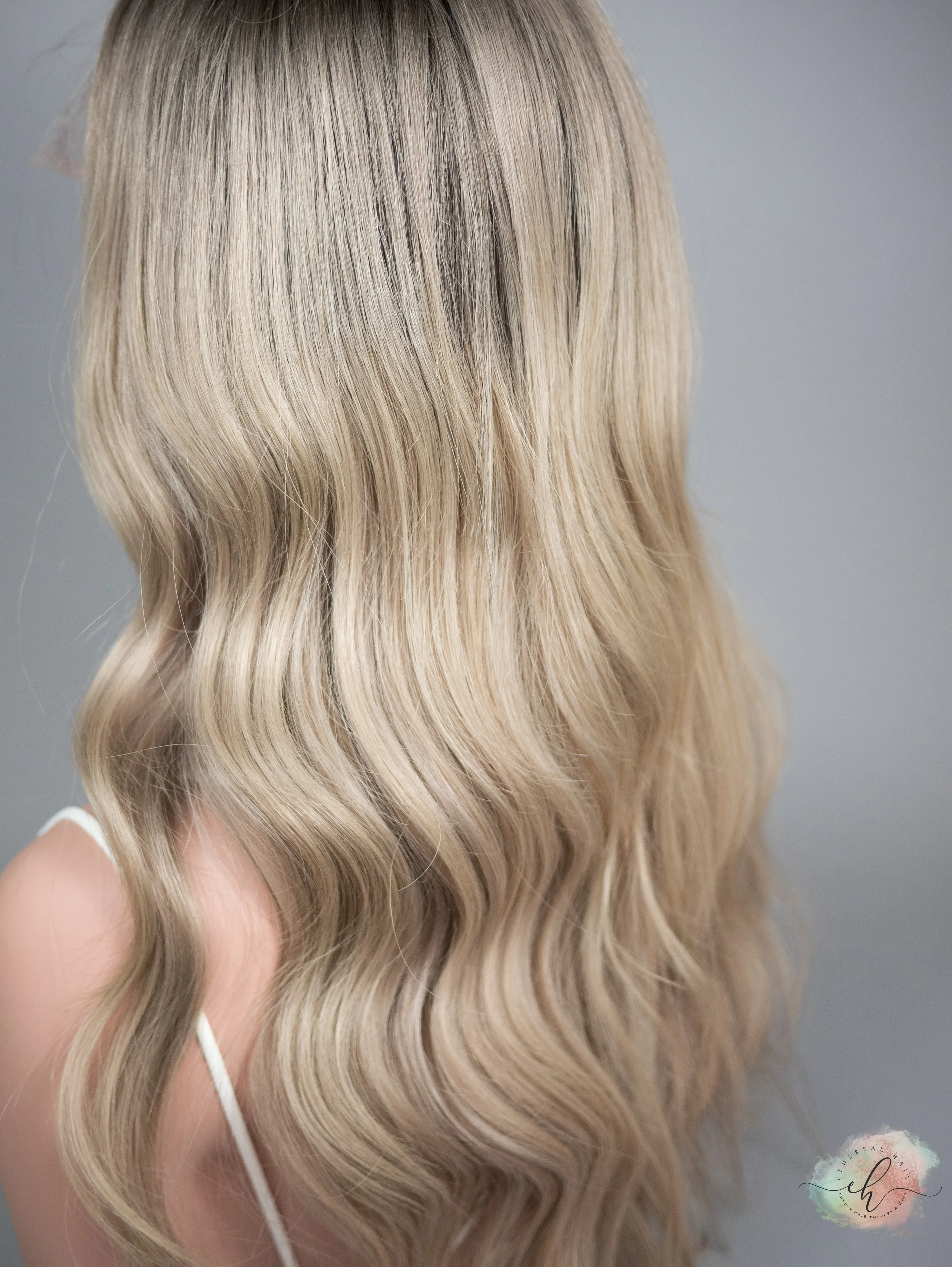SUMMER SALE “SANDY BUM" Exquisite Wig: Lace Top, Sz. S, 24"
