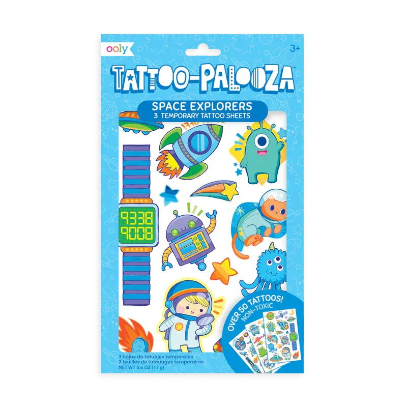 Tattoo Palooza Temporary Tattoos - Space Explorer