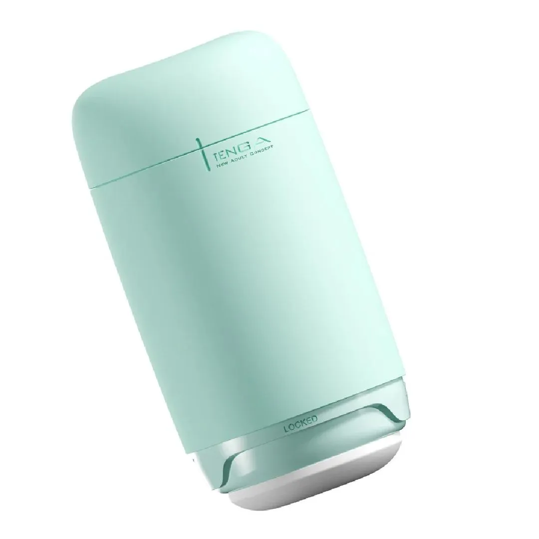 Tenga Puffy Discreet Ultra Soft Beaded Masturbator - Mint Green
