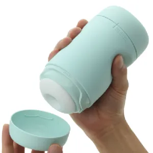 Tenga Puffy Discreet Ultra Soft Beaded Masturbator - Mint Green