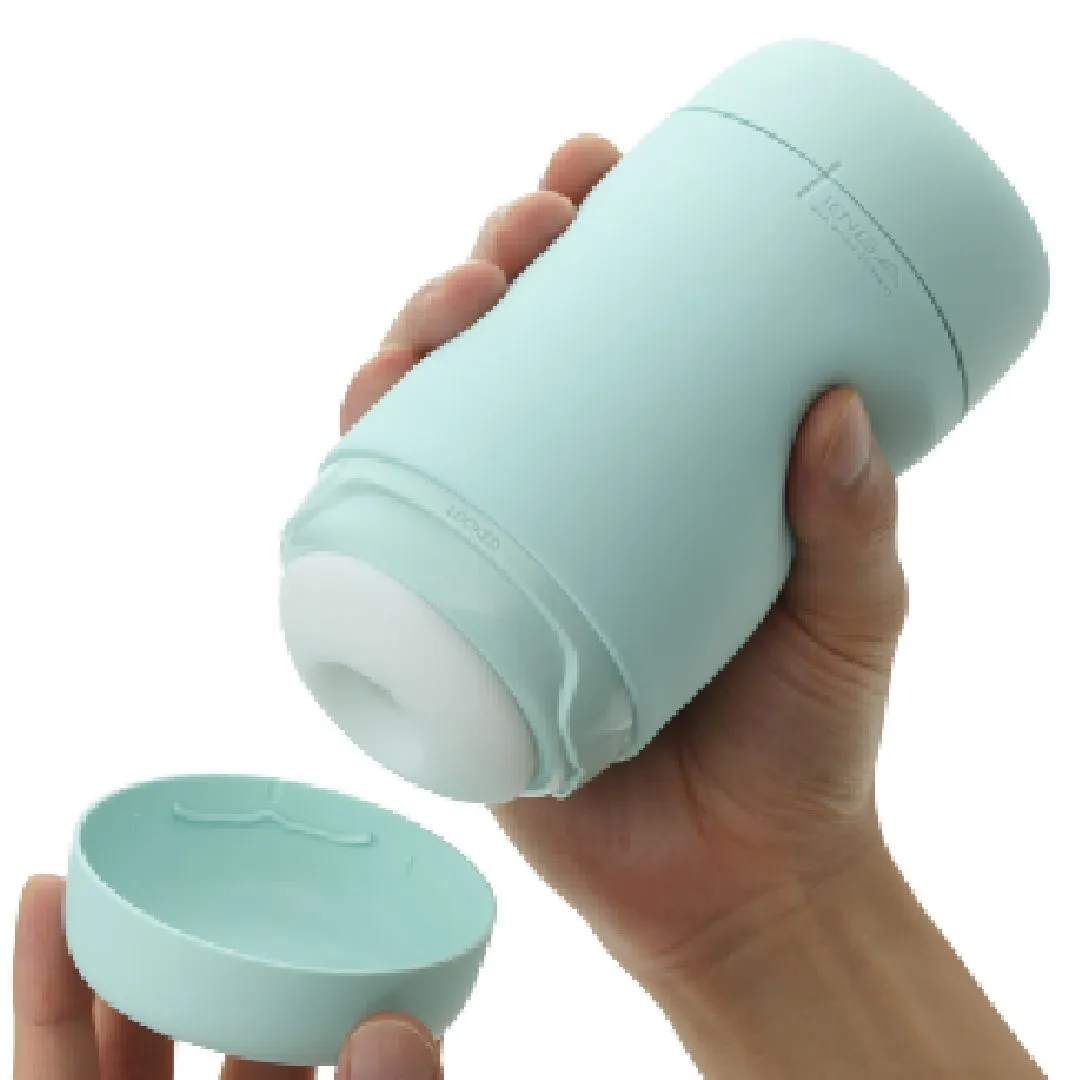 Tenga Puffy Discreet Ultra Soft Beaded Masturbator - Mint Green