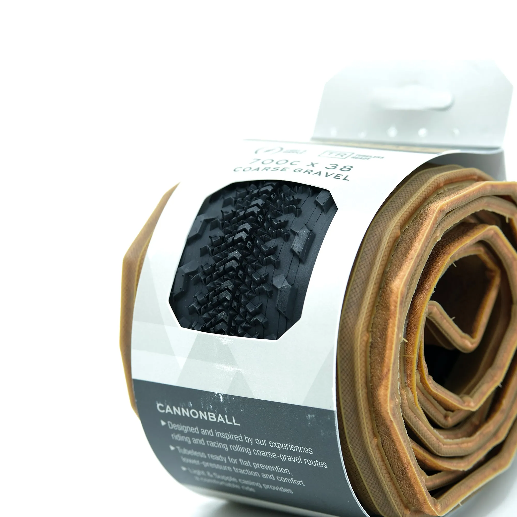 Teravail Cannonball Gravel Tubeless Tyre - Light and Supple (Tan Wall)