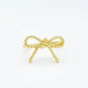 Textured Bow Ring