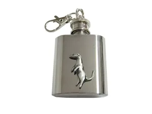 Textured Ferret 1 Oz. Stainless Steel Key Chain Flask