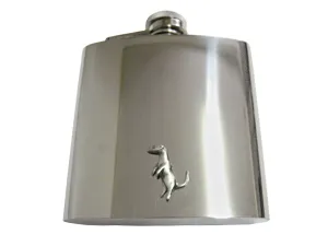 Textured Ferret 6 Oz. Stainless Steel Flask
