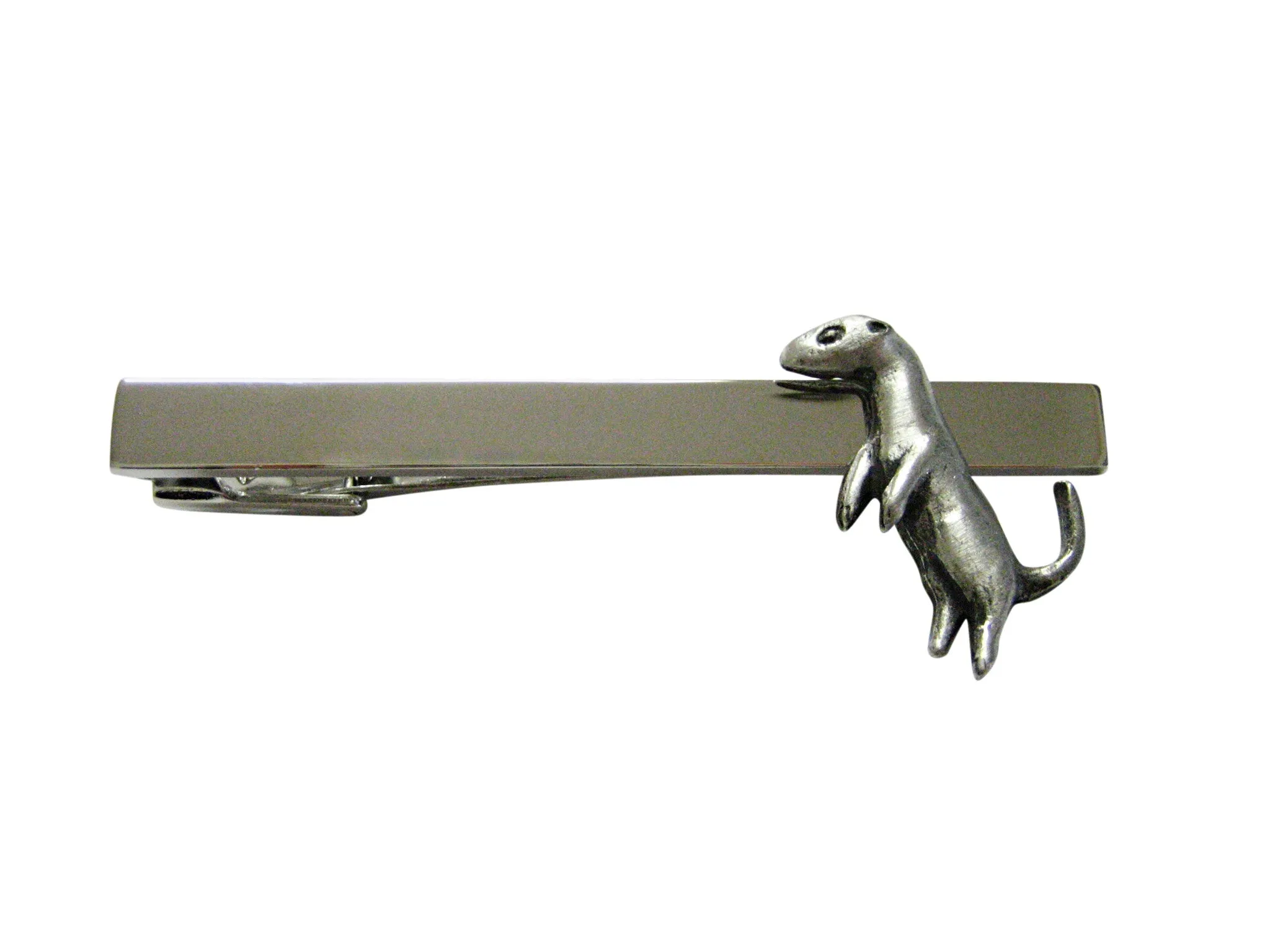 Textured Ferret Square Tie Clip