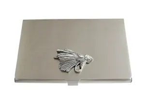 Textured Fishing Fly Business Card Holder