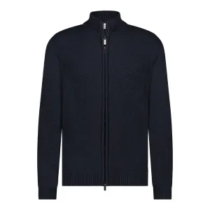 Textured Full-Zip Knit
