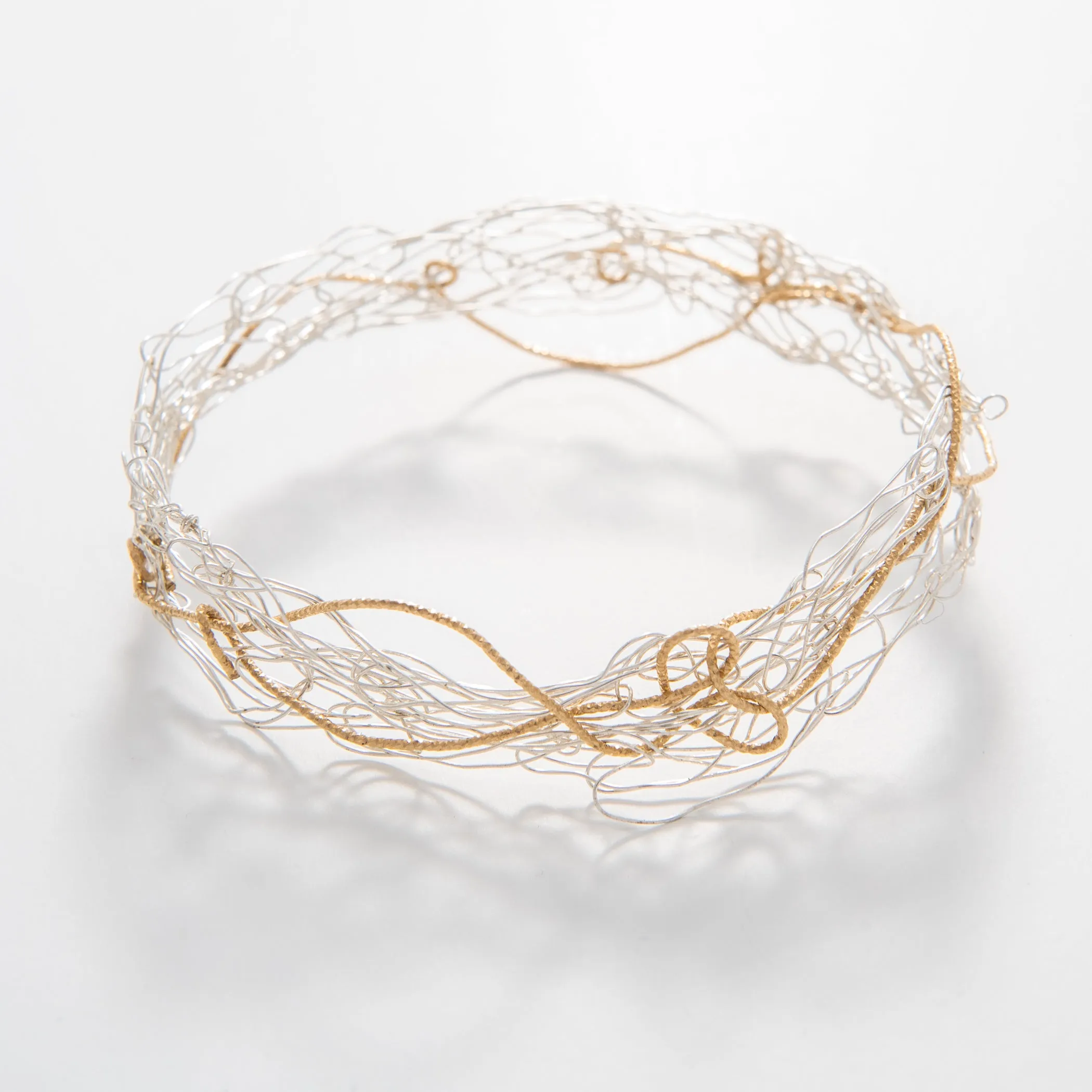 Textured Gold Bangle