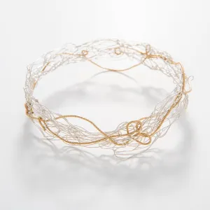 Textured Gold Bangle