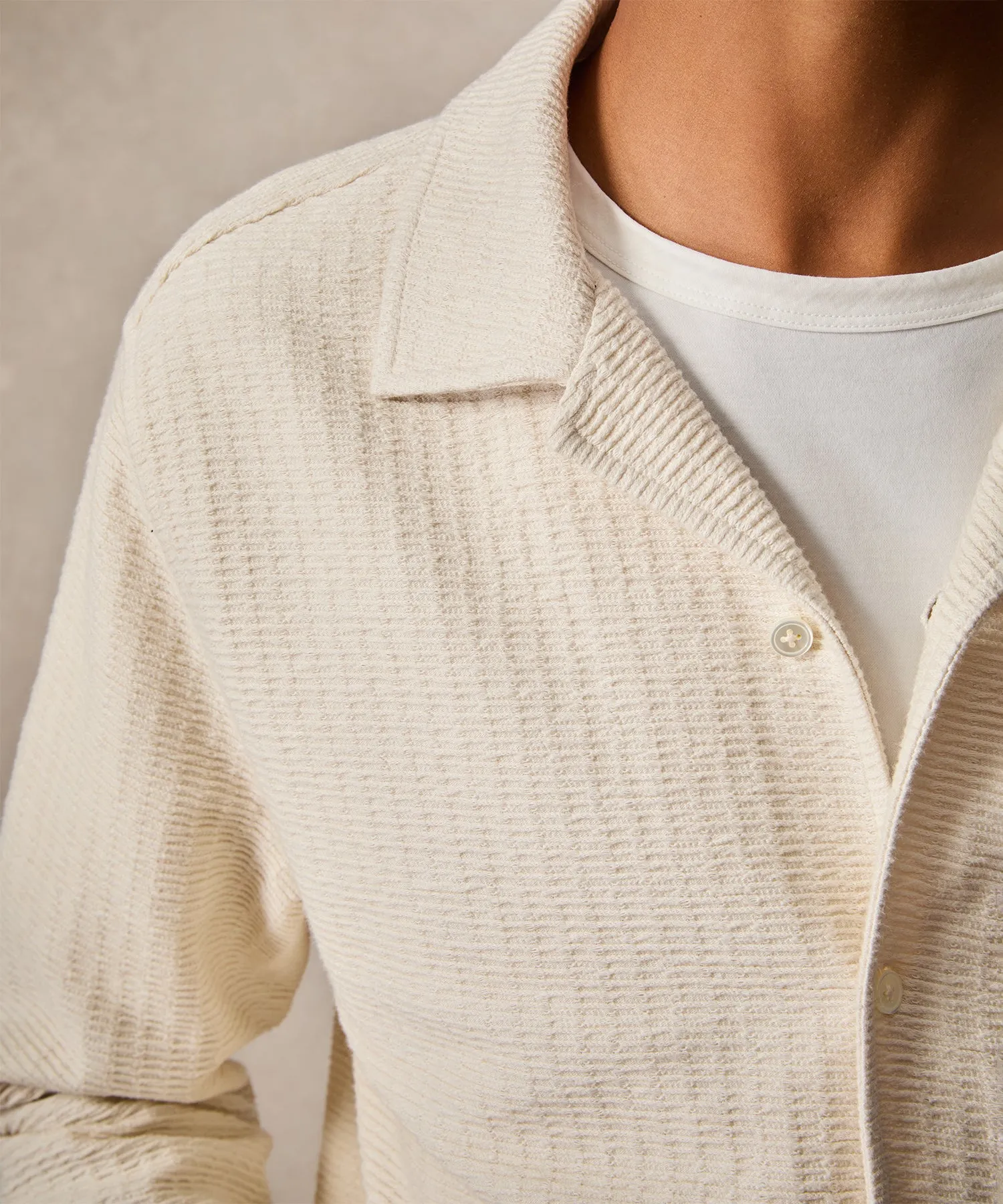 Textured Guayabera Shirt