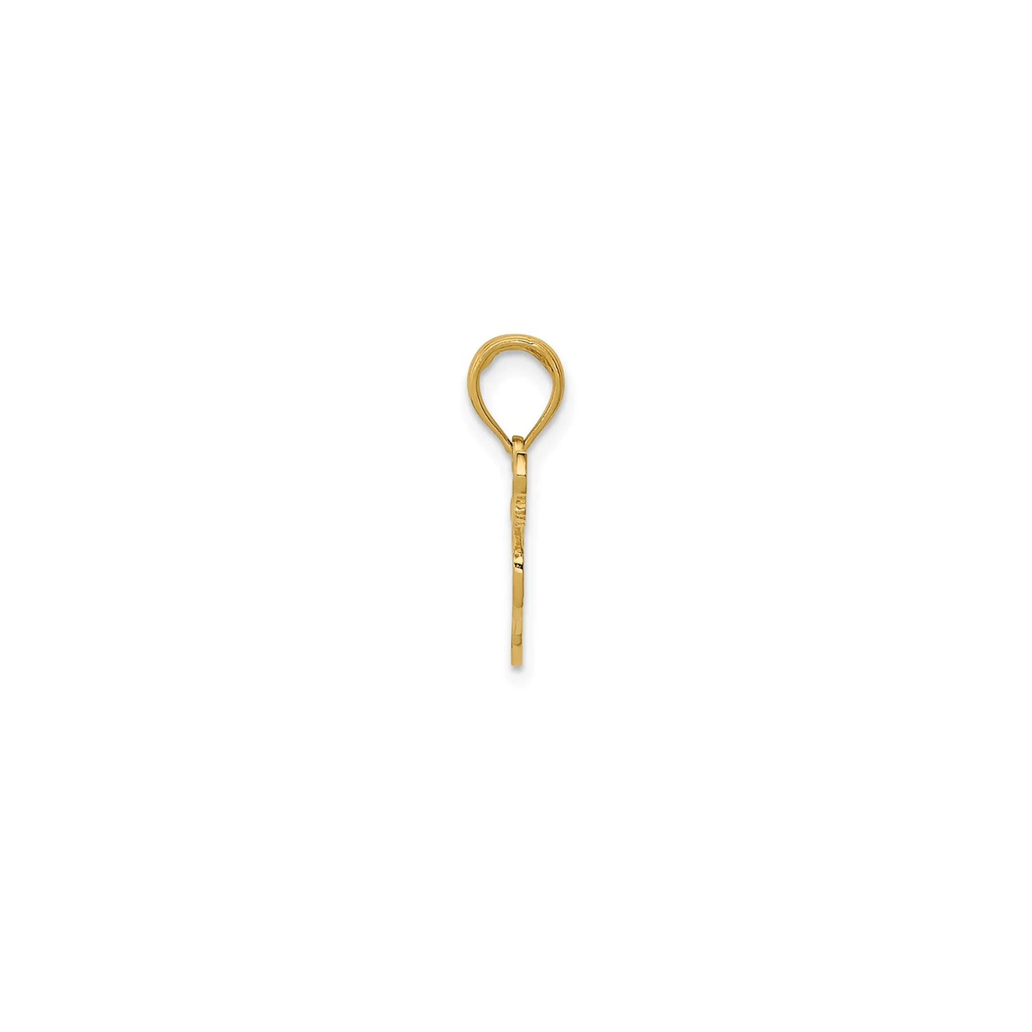 Textured Guitar Pendant (14K)