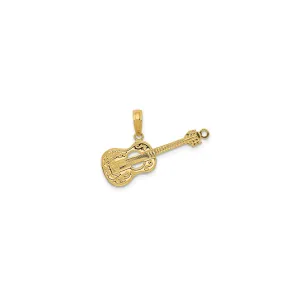 Textured Guitar Pendant (14K)