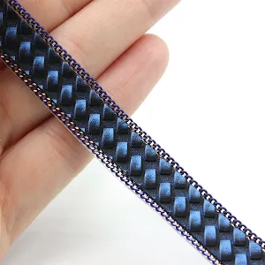 Textured Hotfix Braid with Chain 12mm 5369
