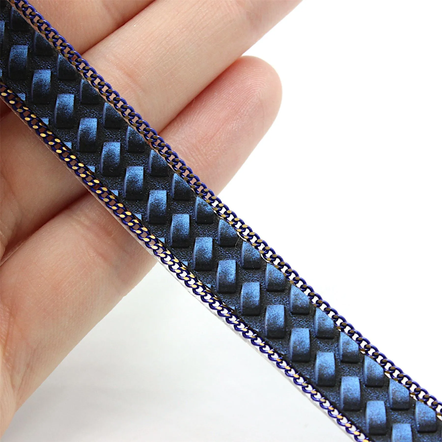 Textured Hotfix Braid with Chain 12mm 5369