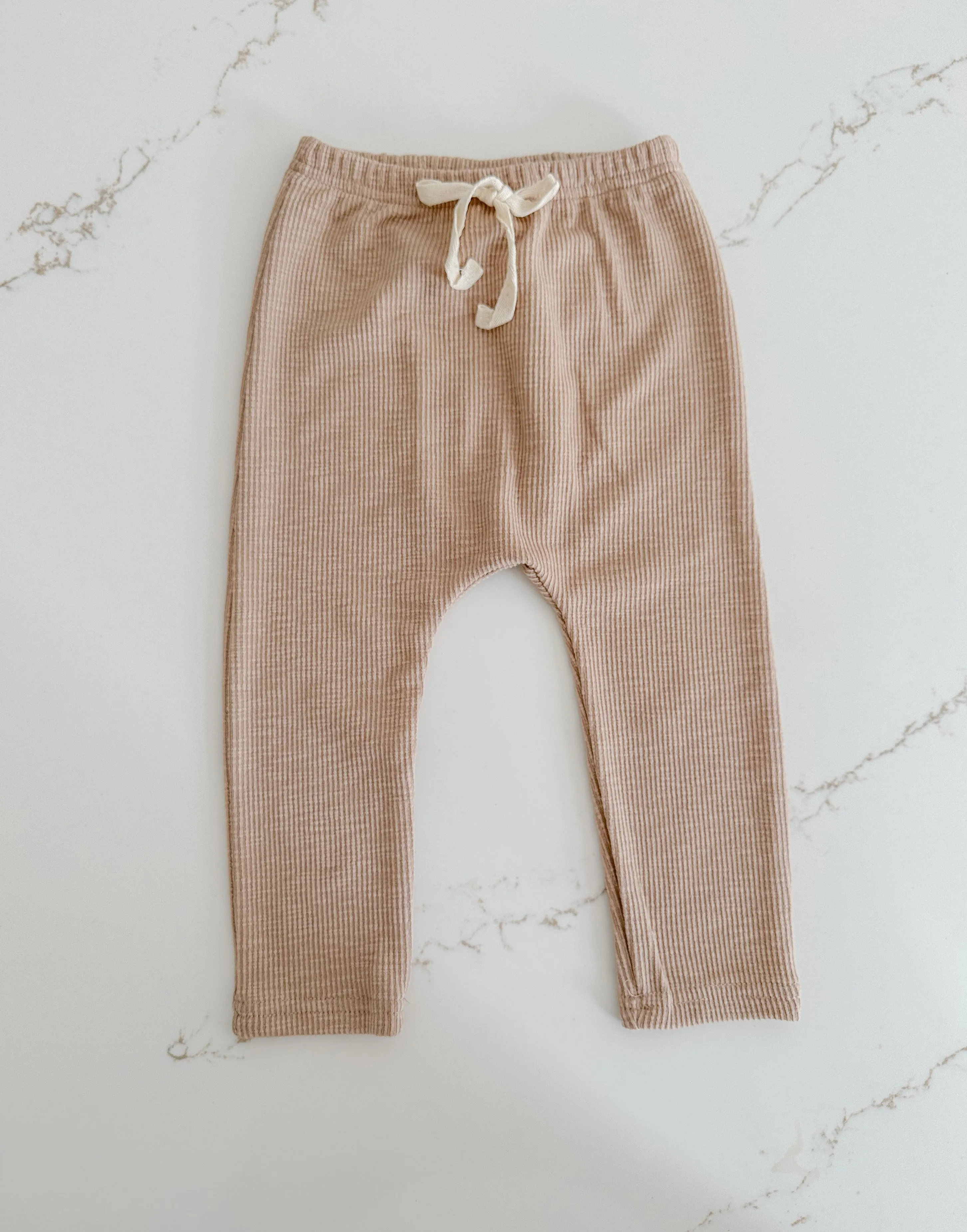 Textured Joggers - Caramel