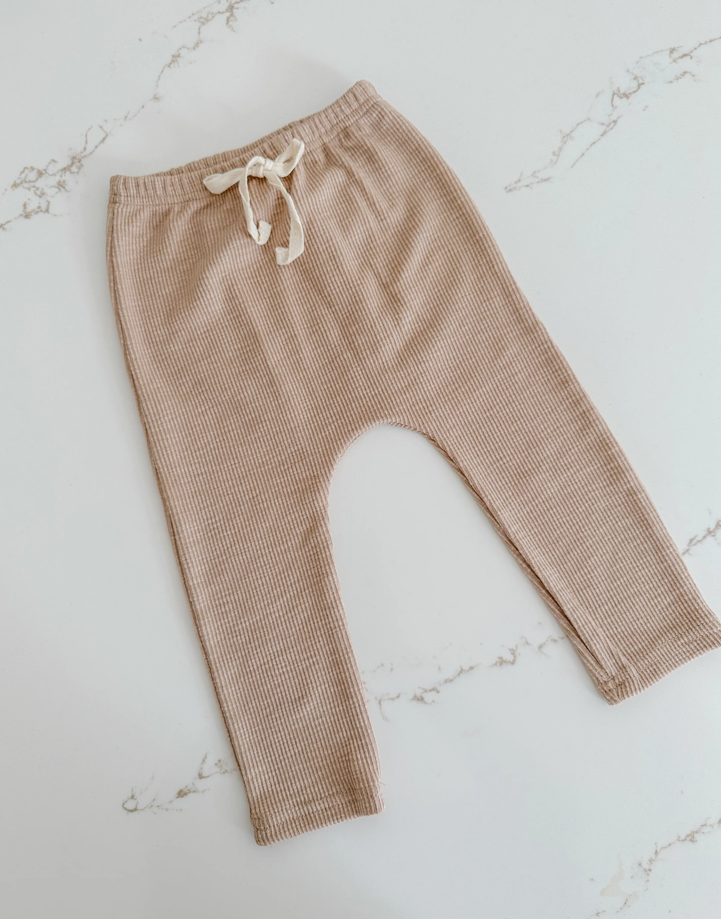 Textured Joggers - Caramel
