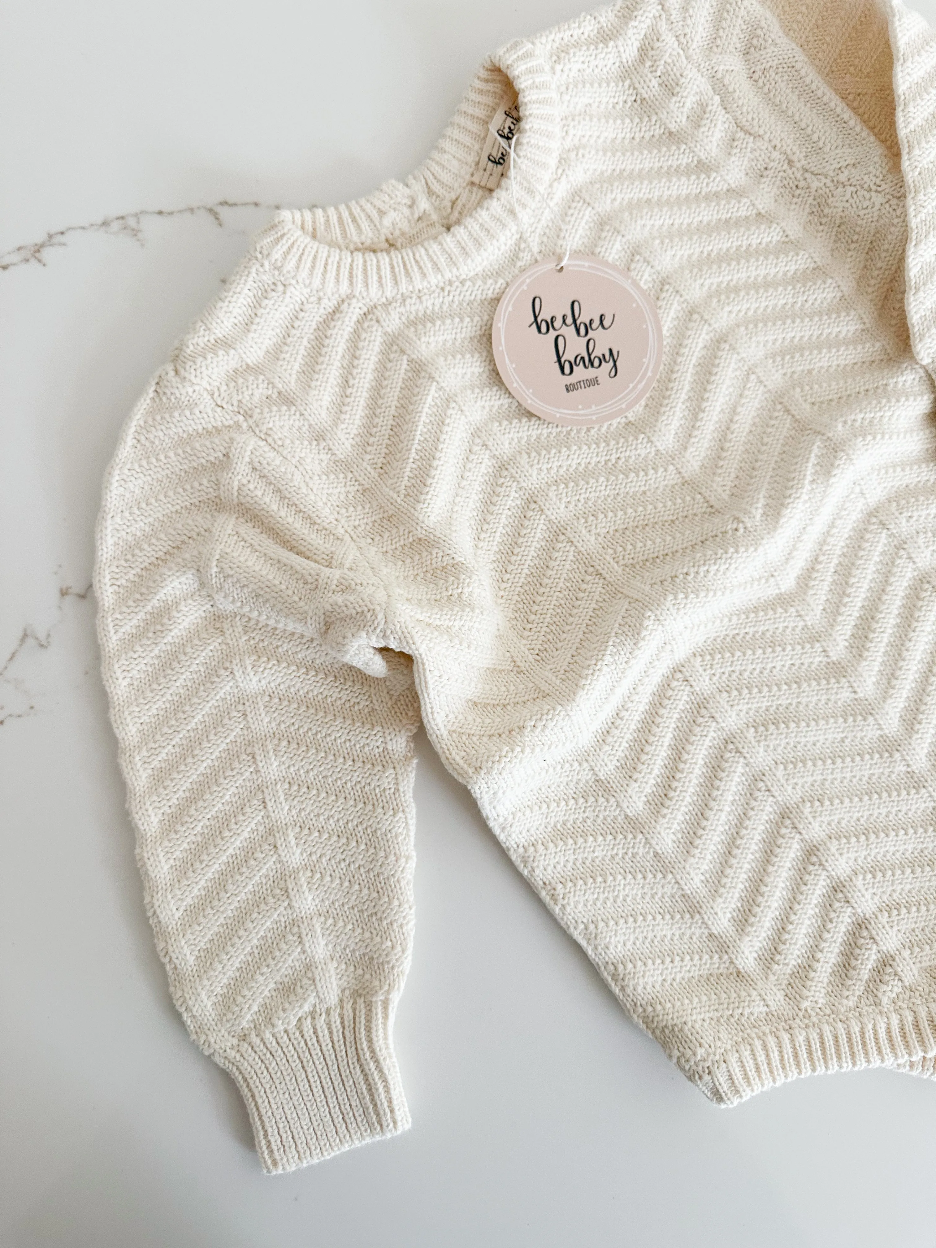 Textured Knit Romper