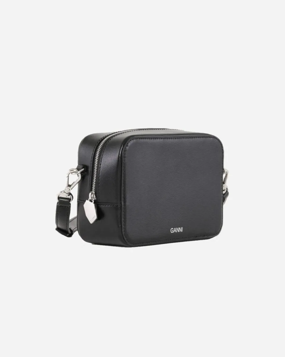 Textured Leather Bag - Black