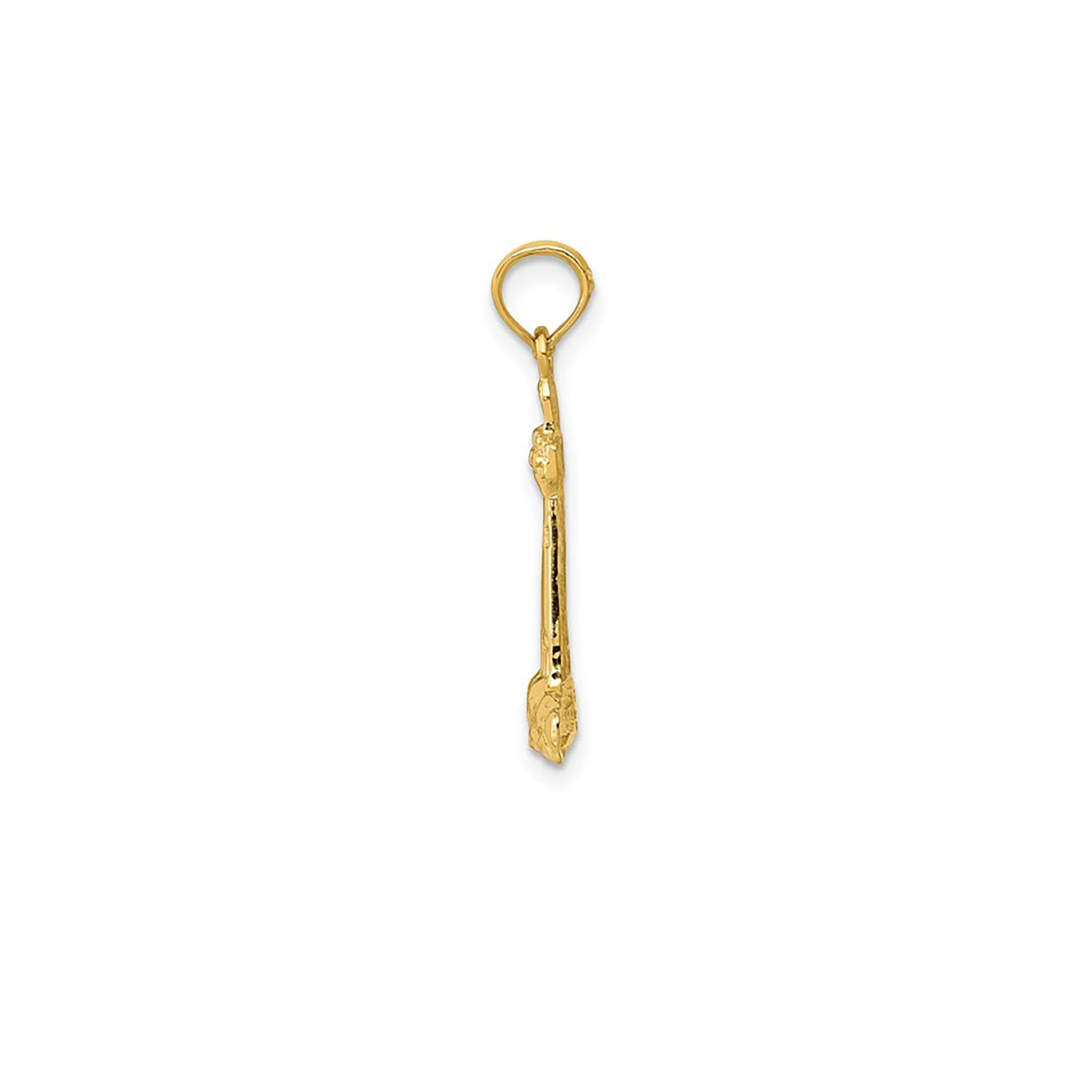 Textured Lighthouse Pendant (14K)