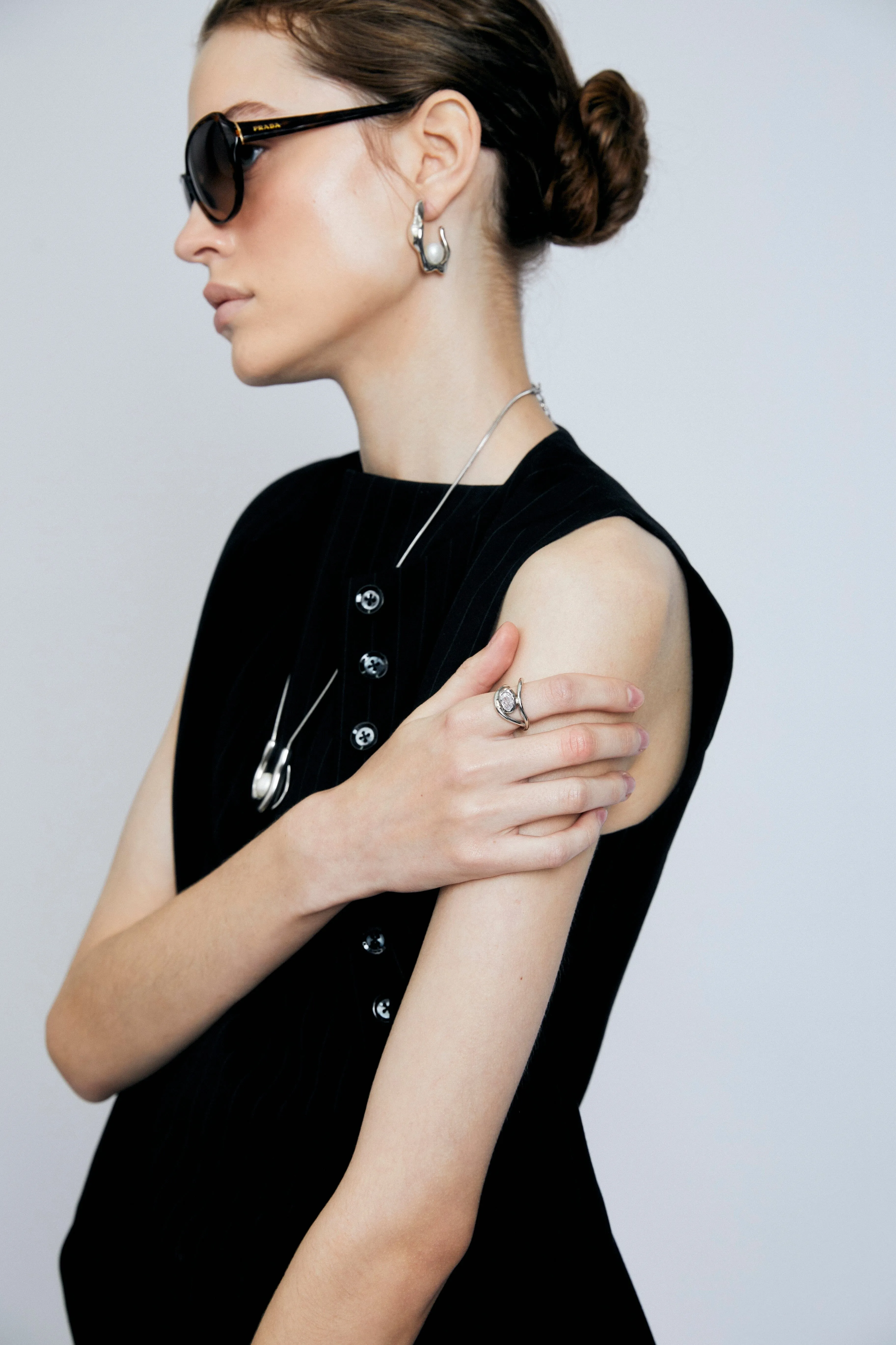 Textured Pearl Earrings