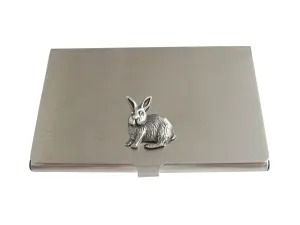 Textured Rabbit Hare Business Card Holder