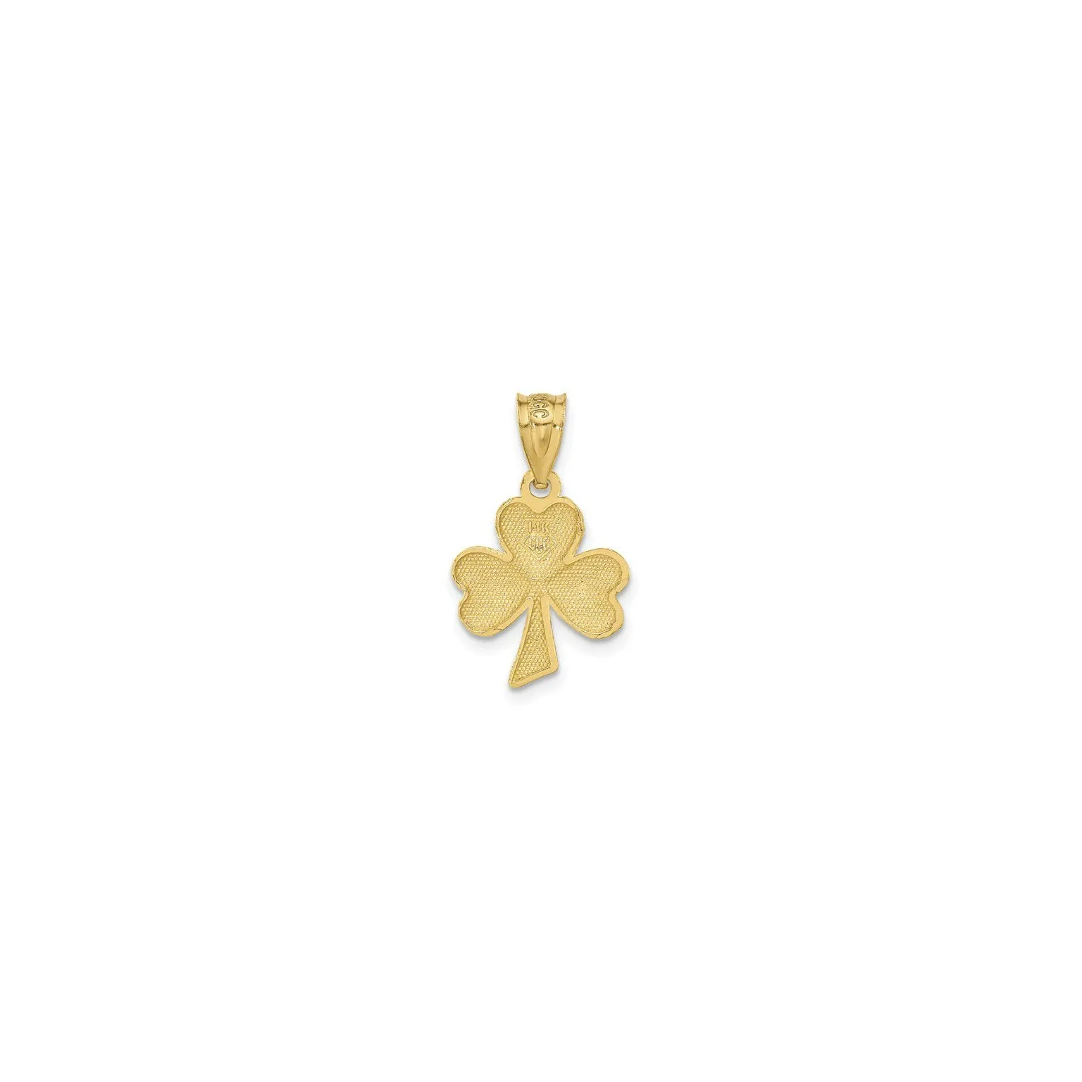 Textured Shamrock Pendant (14K)