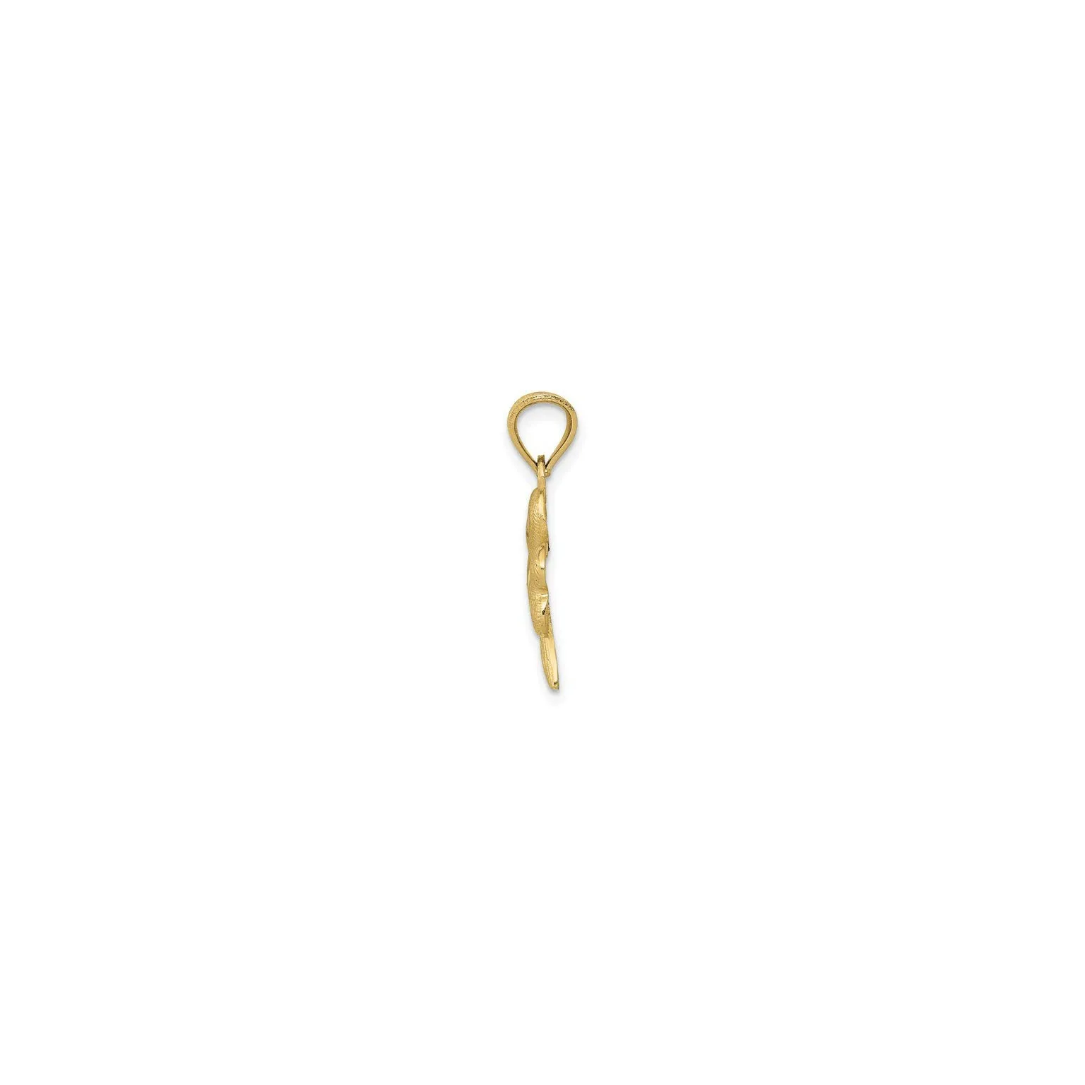 Textured Shamrock Pendant (14K)