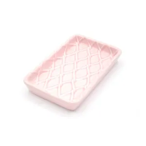 Textured Soap Dish - Pink
