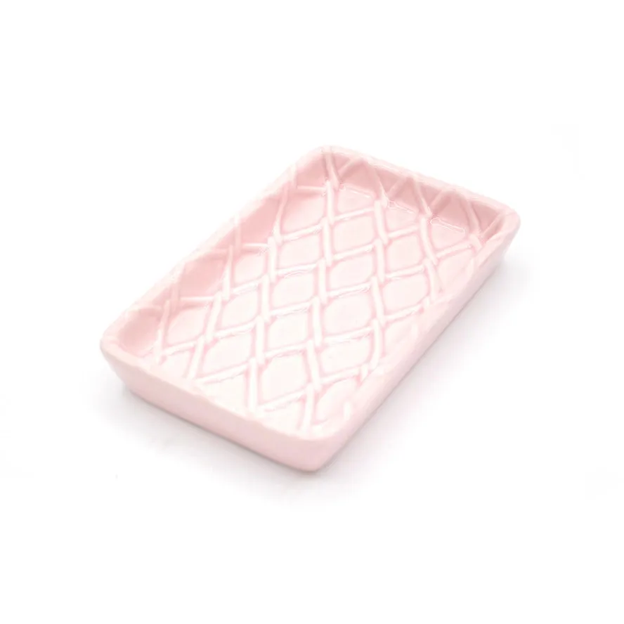Textured Soap Dish - Pink