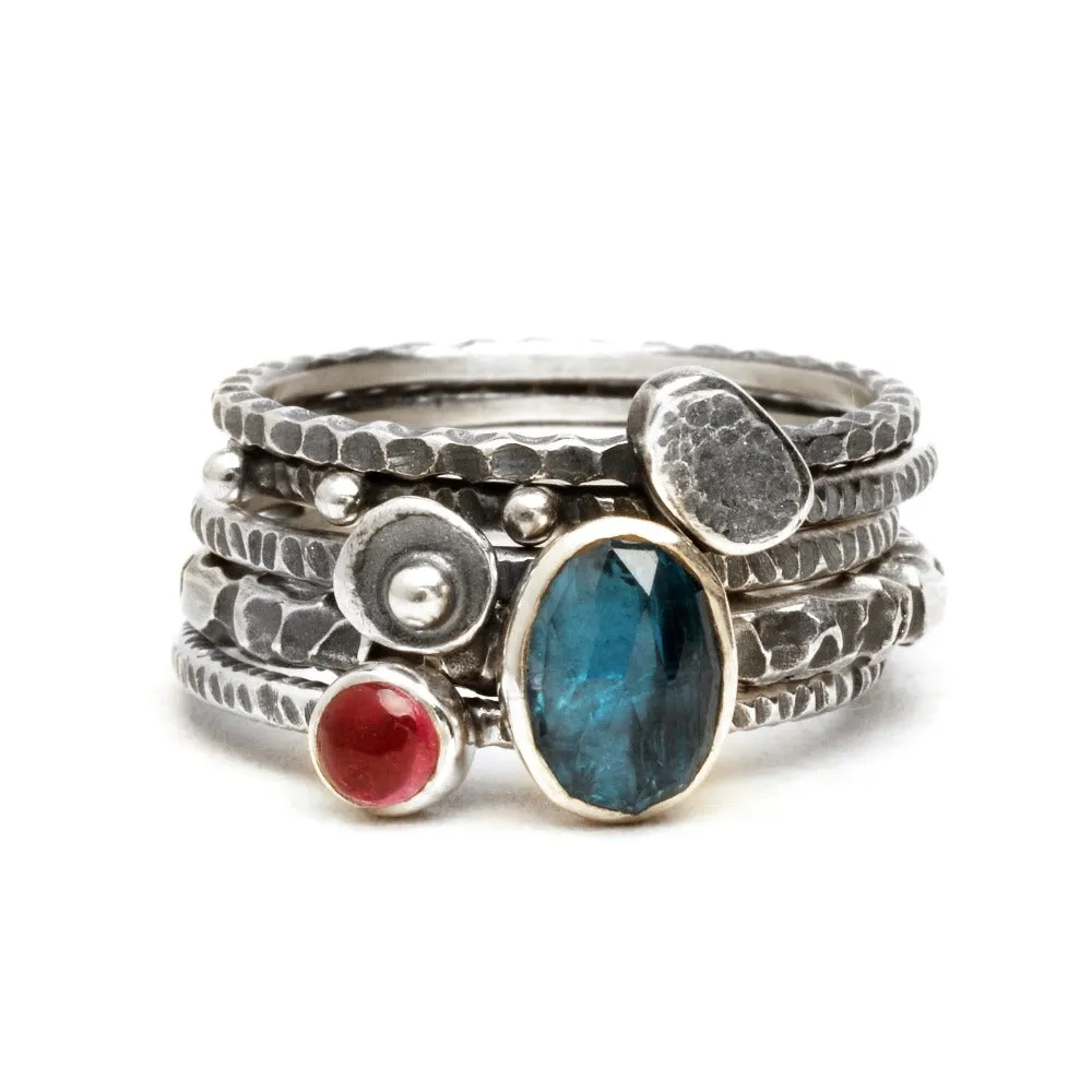 Textured Stack Ring Set