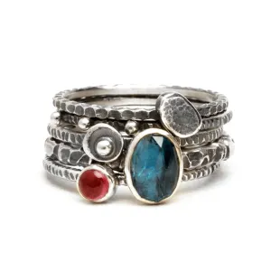 Textured Stack Ring Set