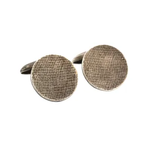 Textured Sterling Silver Cufflinks